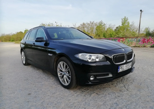 BMW Seria 5 cena 65800 przebieg: 203000, rok produkcji 2015 z Koło małe 106